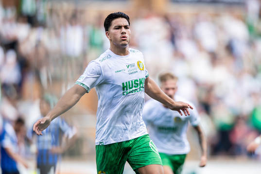 Hammarbys Jusef Erabi jublar