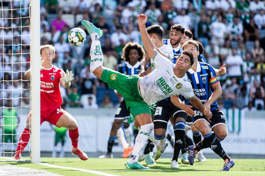 Hammarbys Jusef Erabi och Sirius Daniel Stensson