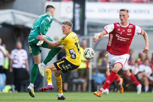Kalmars målvakt Ricardo Friedrich och Elfsborgs Alexander