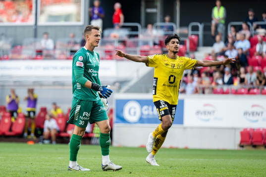 Kalmars målvakt Jakob Kindberg deppar
