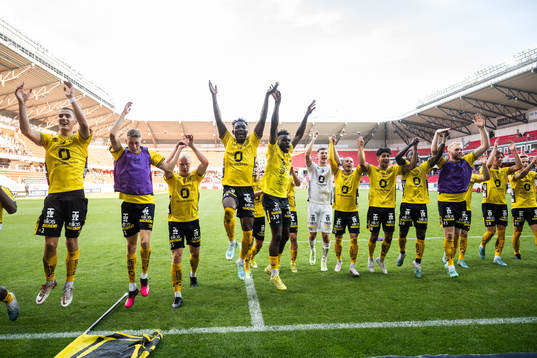 Elfsborgs spelare jublar