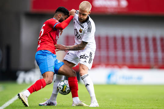 Helsingborgs Amin Al-Hamawi och Östersunds Andre Österholm