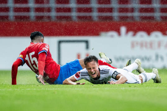 Helsingborgs Amin Al-Hamawi och Östersunds Cesar Weilid