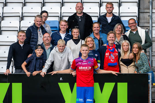 Helsingborgs Casper Widell med familj