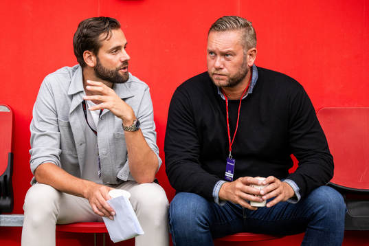 Helsingborgs tillförordnade sportchef  Mikael Dahlberg och