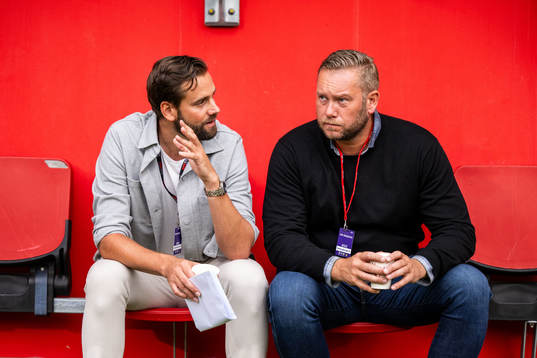 Helsingborgs tillförordnade sportchef  Mikael Dahlberg och