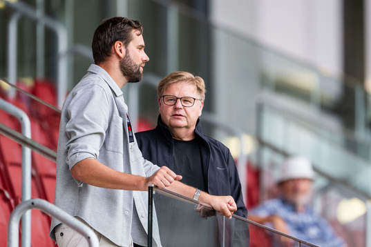 Helsingborgs tillförordnade sportchef  Mikael Dahlberg och