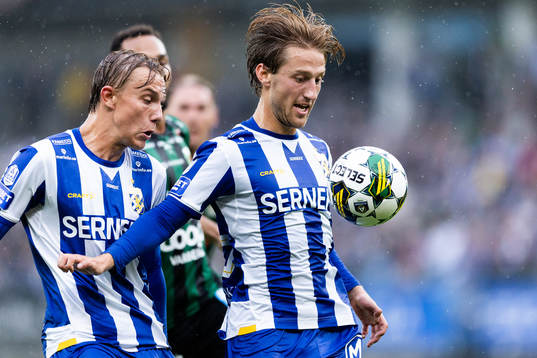IFK Göteborgs Linus Carlstrand och Arbnor Mucolli