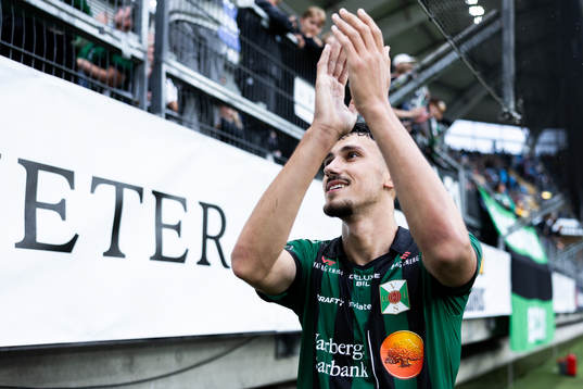 Varbergs Dion Krasniqi tackar publiken