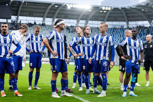 IFK Göteborgs spelare deppar