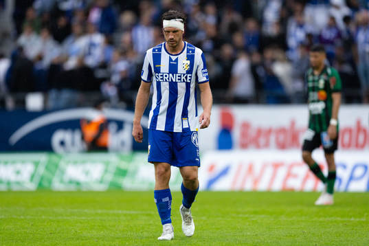 IFK Göteborgs Gustav Svensson deppar