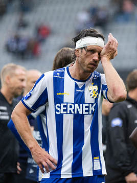 IFK Göteborgs Gustav Svensson deppar