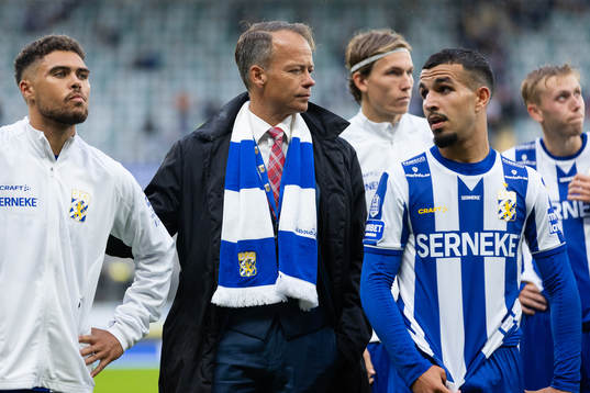 IFK Göteborgs Thomas Santos, ordförande Richard Berkling