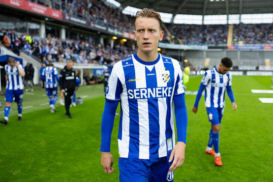 IFK Göteborgs Sebastian Hausner innan fotbollsmatchen i