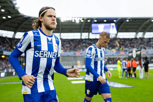 IFK Göteborgs Gustaf Norlin och Oscar Wendt innan