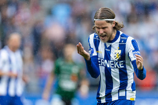 IFK Göteborgs Gustaf Norlin reagerar