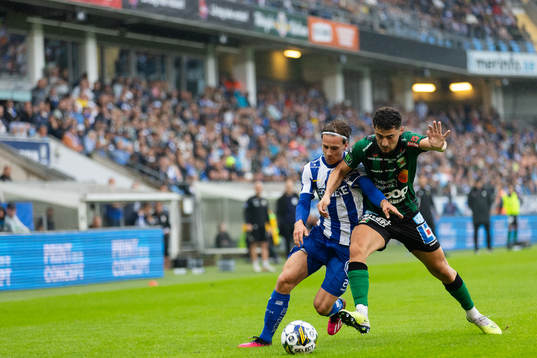 IFK Göteborgs Lucas Kåhed och Varbergs Ismet Lushaku