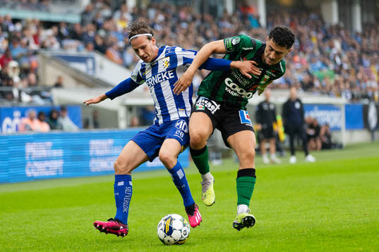 IFK Göteborgs Lucas Kåhed och Varbergs Ismet Lushaku