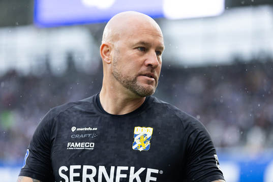 IFK Göteborgs målvaktstränare Lee Baxter innan