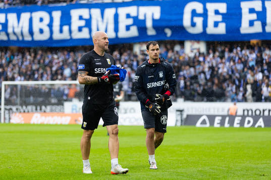 IFK Göteborgs målvaktstränare Lee Baxter innan