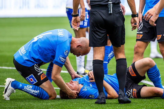 Halmstads Joel Allansson har ont