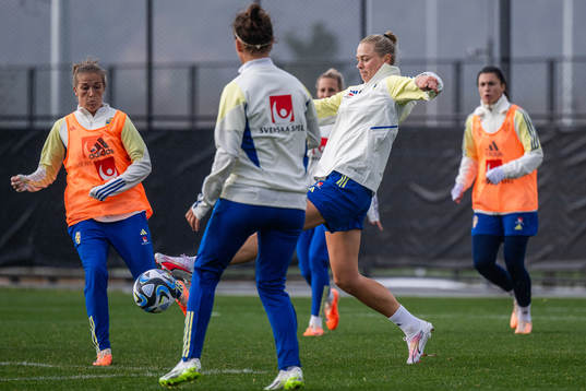 Filippa Angeldahl and Fridolina Rolfö of the Swedish