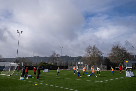 Players of the Swedish women's national football team at a