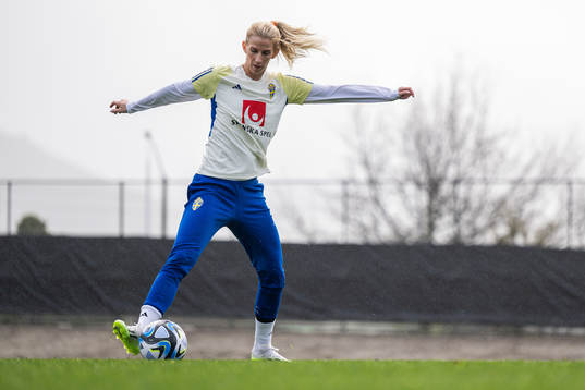 Sofia Jakobsson of the Swedish women's national football