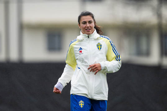 goalkeeper Zecira Musovic of the Swedish women's national