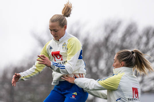 Magdalena Eriksson and Linda Sembrant of the Swedish