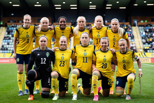 The starting eleven of Sweden