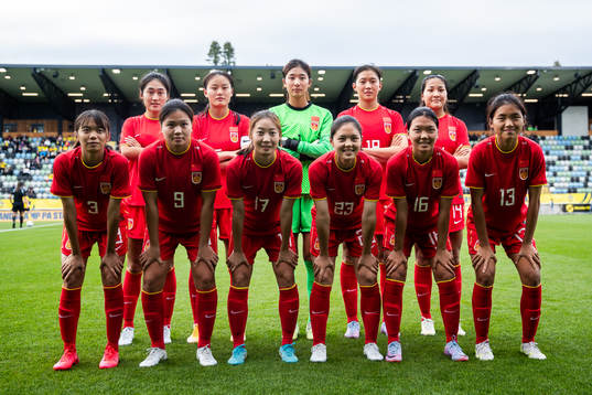 The starting eleven of China