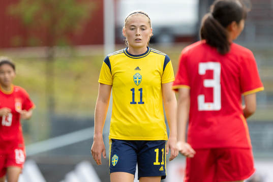 Paulina Nyström of Sweden looks dejected