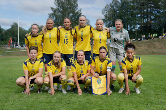 under fotbollsmatchen i F16 Nordisk flickturnering mellan