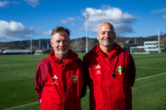 Head coach Peter Gerhardsson and assistant coach Magnus