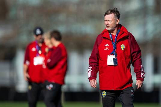 Head coach Peter Gerhardsson of the Swedish women's