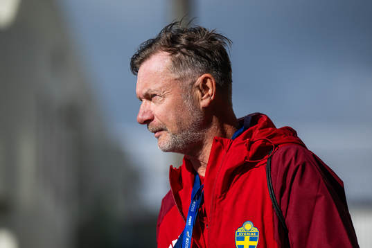 Head coach Peter Gerhardsson of the Swedish women's