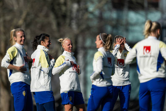 Amanda Ilestedt, goalkeeper Zecira Musovic, Caroline Seger
