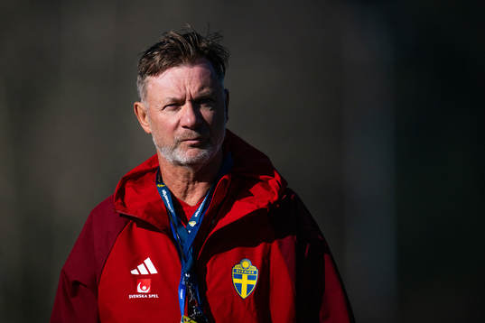 Head coach Peter Gerhardsson of the Swedish women's