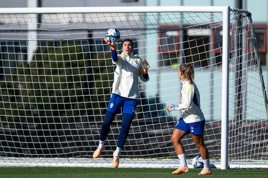 goalkeeper Zecira Musovic of the Swedish women's national