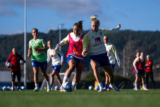 Johanna Rytting Kaneryd and Fridolina Rolfö of the Swedish