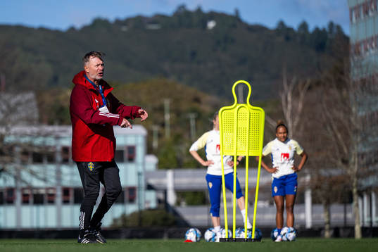 Head coach Peter Gerhardsson of the Swedish women's