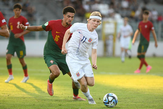 Yanis Da Rocha of Portugal and Heine Gikling Bruseth of