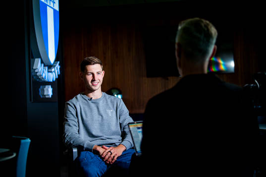 Malmö FF presenterar Lasse Berg Johnsen som ny spelare.