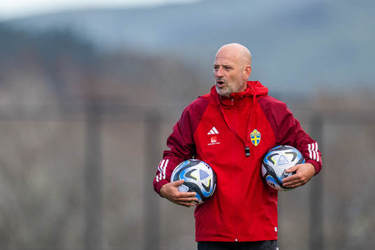 Assistant coach Magnus Wikman of the Swedish women's