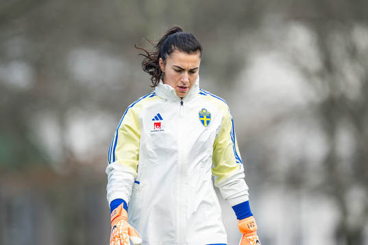 goalkeeper Zecira Musovic of the Swedish women's national