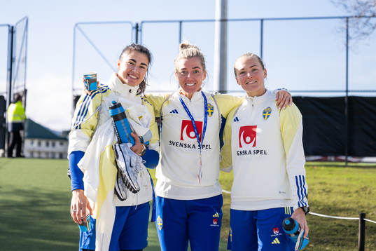 goalkeeper Zecira Musovic, Linda Sembrant and Magdalena