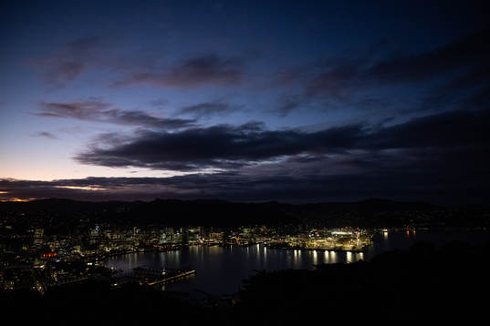 The waterfront area in the city and Wellington Regional