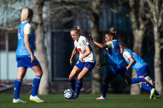 Fridolina Rolfö and Madelen Janogy of the Swedish women's
