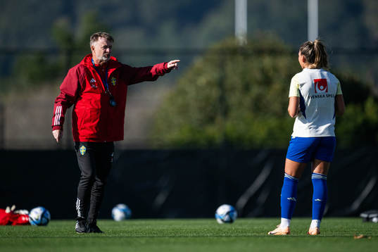 Head coach Peter Gerhardsson and Johanna Rytting Kaneryd of